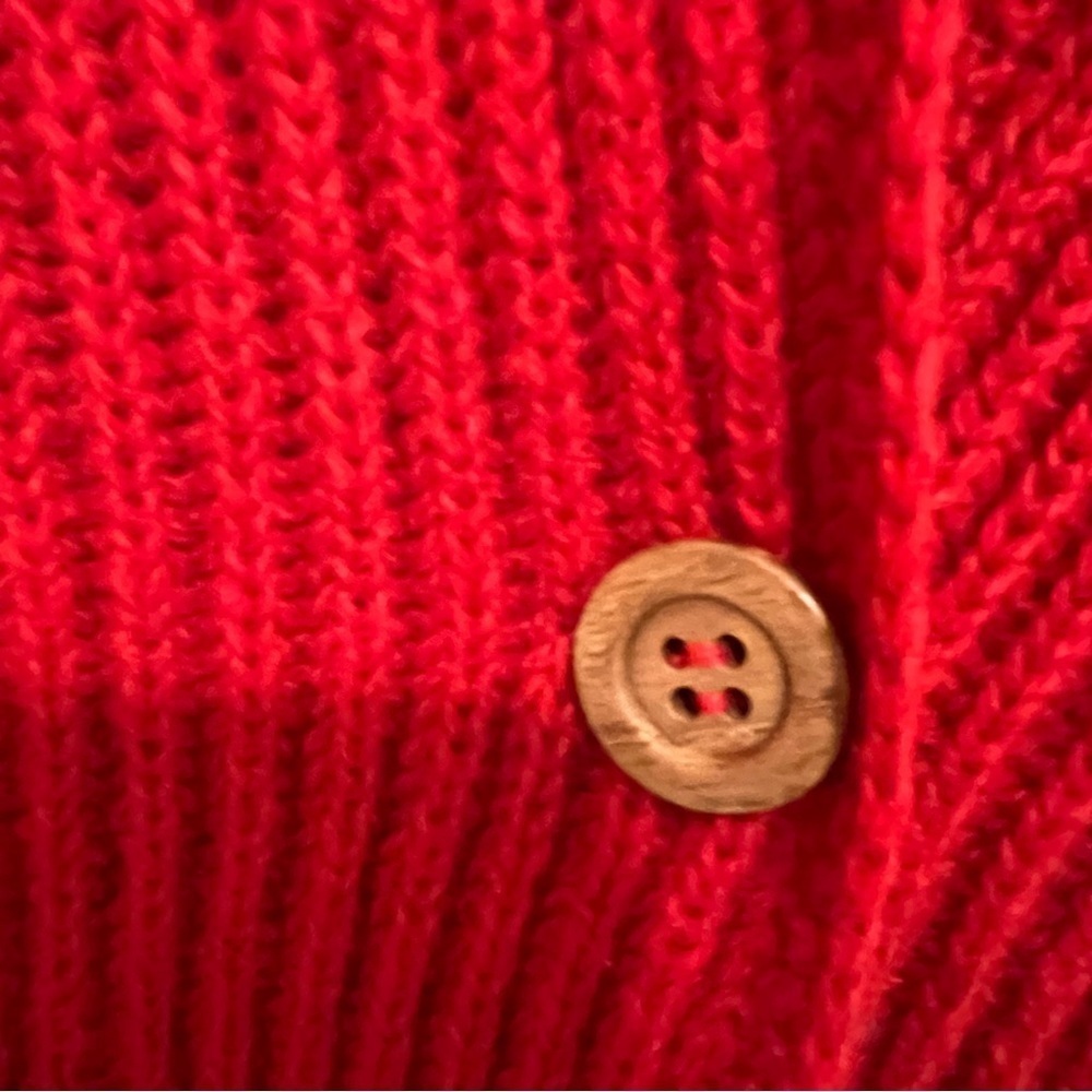 Shetland Wool Thick Knit Ref Cardigan - Picture 3 of 5